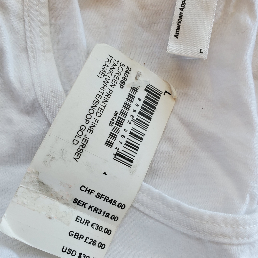 NWT American Apparel Snoop Dogg tank - Picture 3 of 3